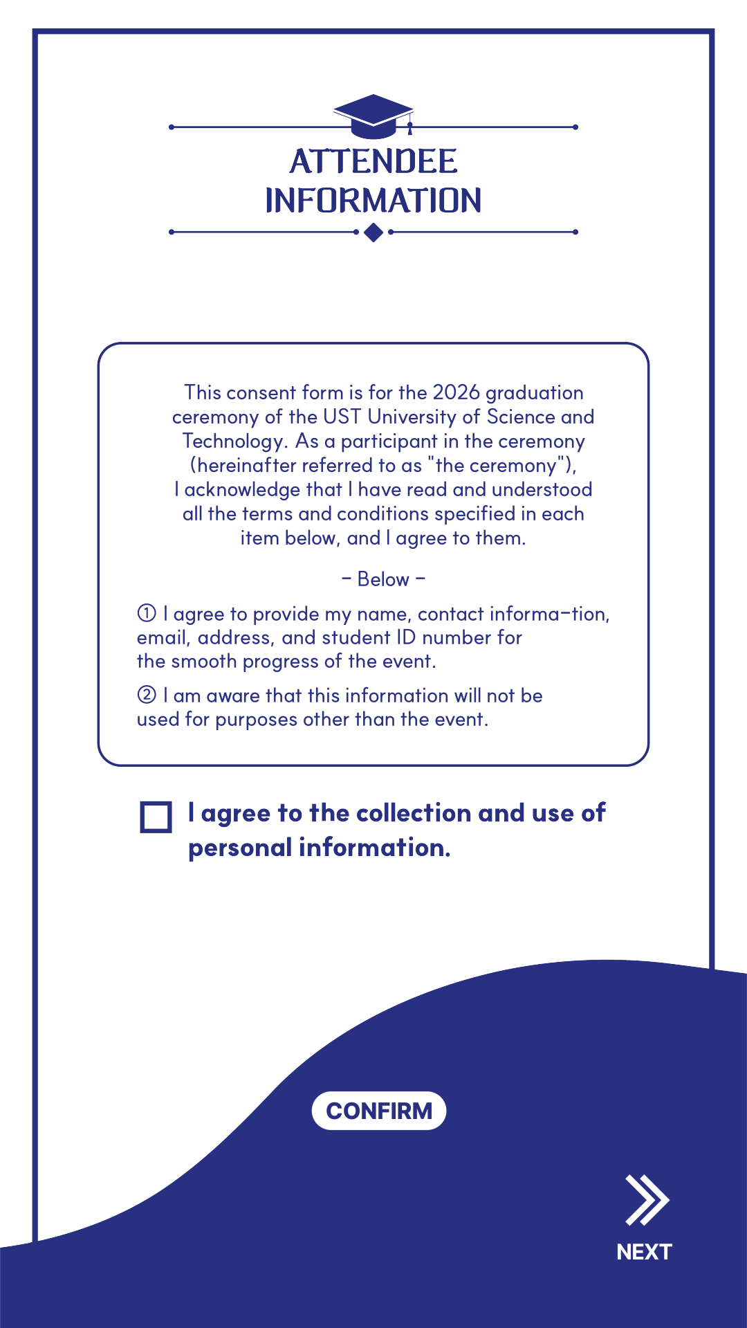 Personal information consent