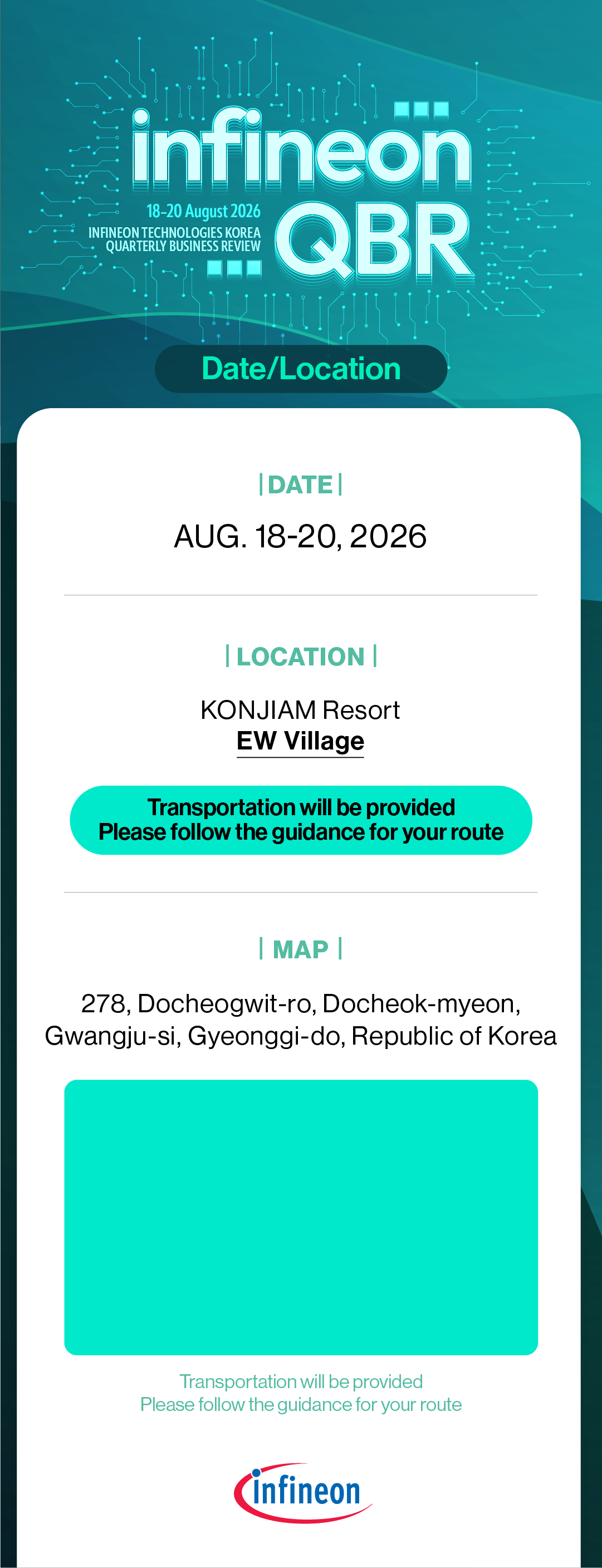 Infineon QBR date and location
